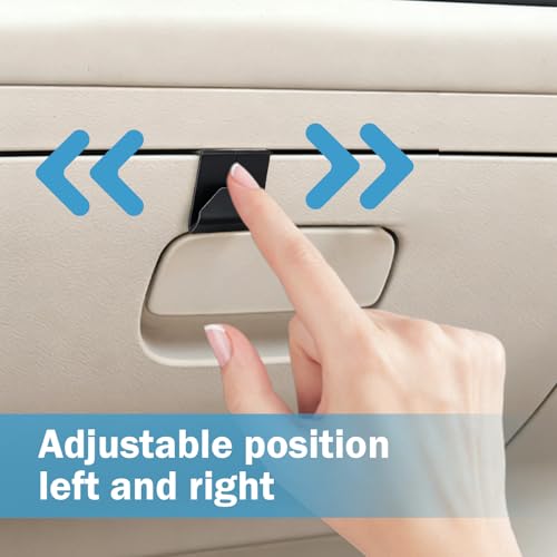 4 PCS Car Co-Pilot Glovebox Hooks, Hanger Storage Organizer for Cars, Co-Pilot Glove Box Purse Hook, Universal for Most Cars (Black) - color: Black