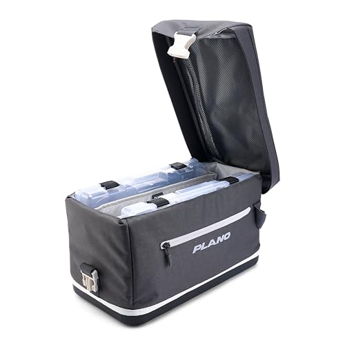 Plano Weekend Softside 3700 Tackle Bag, Cutting-Edge Fishing Tackle Bag, Molded Waterproof Base, Spacious Storage, Die Cut Tool Sleeves, Daisy Chain Attachment Points - color: Slate, style: 3700 Softsider Tackle Bag