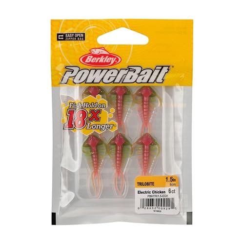 Berkley PowerBait Trilobite Fishing Soft Bait - color: Electric Chicken