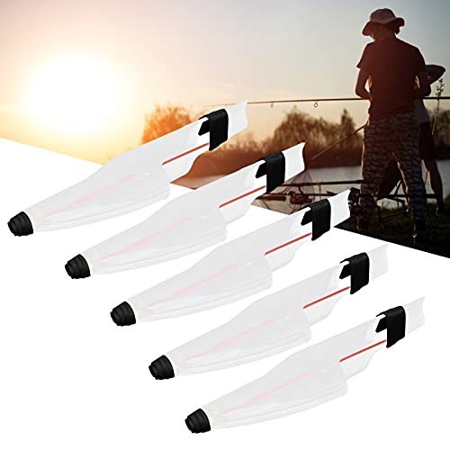 Milltrip Fishing Rod Tip Protector, 5PCS Plastic Telescopic Fishing Rod Tip Cover, Fishing Pole Top Protector for Sea Fishing Accessories, Lightweight Design to Reduce Friction & Extend Rod Life (2) - size: 1#