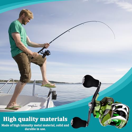 Baitcasting Reel Fishing Reel 18+1 Ball Bearing 7.2:1 Gear Ratio 9 Gear Braking Baitcaster Dual Handle Nylon Heavy Duty 10KG Fishing Reel. - color: Right Hand