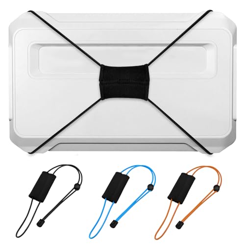 Thickened Fishing Finder Cover Straps, Adjustable Fish Finder Bungee for Securing Graph Cover for Travel - color: Black,Blue,Orange