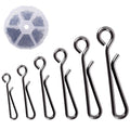 Speed Clips Terminal Tackle Kit Quick Connect Fishing Clip Sinker Weights Lures Lines Connectors FS/BZ-05 - size: 0#+1#+2#+3#+4#+5#