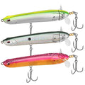 TRUSCEND Popobait Easy Catch Fishing Lures with BKK Hooks, Instant Startup, Longer Cast, Balanced Spray/Sound/Swim, Plopper Topwater Lures for Bass, Trout, Pike, Walleye, Freshwater Saltwater Fishing - color: C3-5",1oz