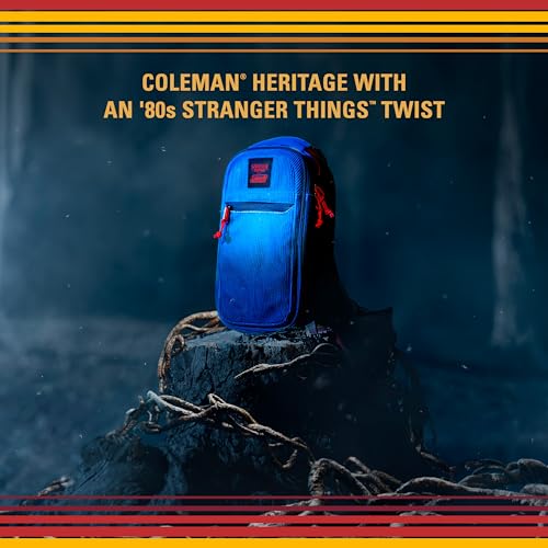 Coleman Stranger Things Outdoor Gear Collection, Limited Edition Stranger Things & Coleman Upside Down Camping Assortment, Cooler/Chair/Tent/Sleeping Bag - style: Soft Cooler (Blue Fade)