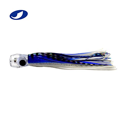 OCEAN CAT 6 Pcs Trolling Lures With Hooks for Marlin, Tuna, Mahi Mahi - 6 Inch - Free Mesh Bag Included - color: combined color