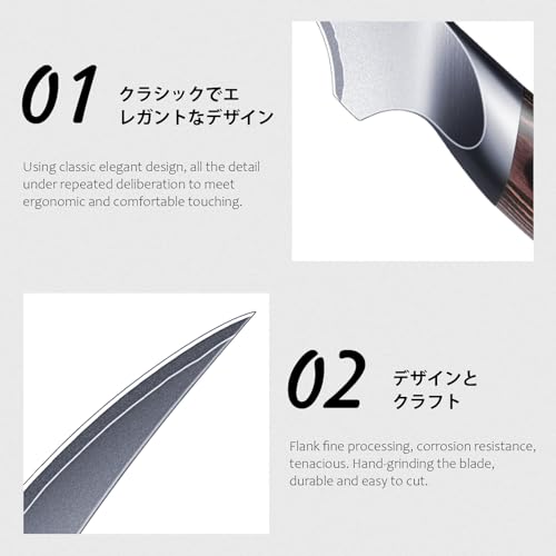 HOSHANHO Fillet Knife 9 Inch, Super Sharp Boning Knife in High Carbon Stainless Steel, Professional Japanese Fish Knives for Meat Poultry Cutting - size: 9"