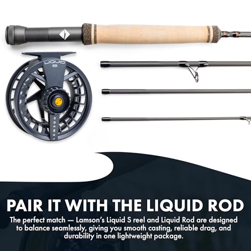 LAMSON | Liquid S-Series & HD Fly Fishing Reels | All-Water | Large Arbor, Powerful Sealed Drag, Pressure Cast Aluminum - color: DAYBREAK, size: -9+