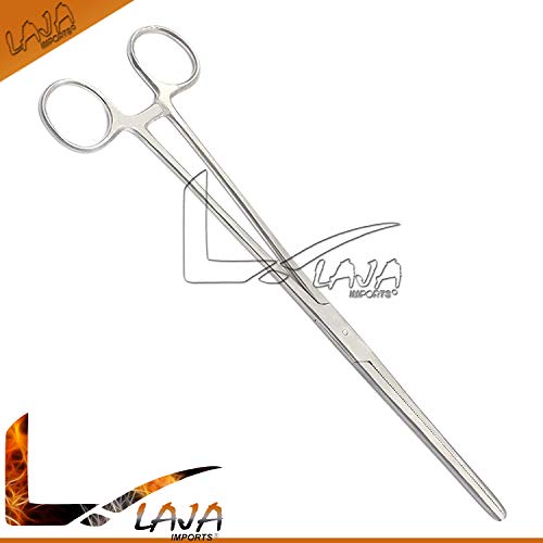 Ultimate Hemostat Stainless Steel Self-Locking Forceps, Ideal for Hobby Tools, Electronics, Fishing and Taxidermy (Straight, 12)