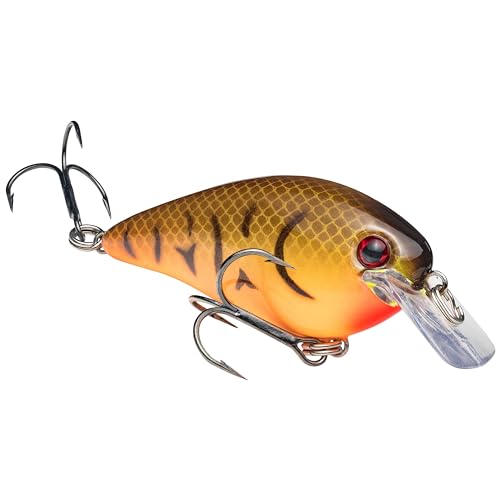 Strike King KVD 1.5 Hard Knock Fishing Lure, 3/8 oz, 3D Lifelike Eyes - color: 564 - Orange Belly Craw, size: 1.5-Ounce