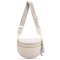 oscaurt Leather Crossbody Bag Bum Bag for Women Large Sling Bag Cross Body Purse Shoulder Handbag Fanny Pack - color: Gray, size: Large