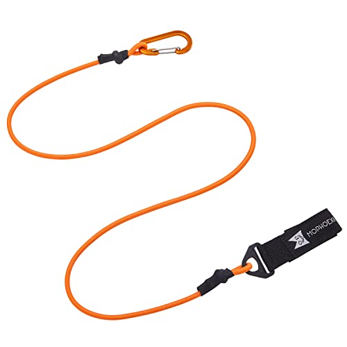 Kayak Paddle Leash, Paddle Leash Lightweight Coiled Kayak Rod Leashes for SUP Kayaking Canoing Fishing Boating - color: Orange - 2 Pack