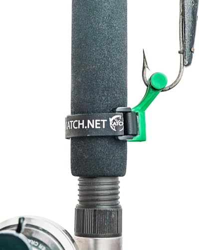 KATCH Hook Keeper for Fishing Rod: Regular & Mini Sizes - Secure Lure & Accessory Holder (Green, Regular) - color: Green