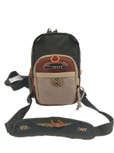 Rudder Fly Fishing Chest Pack Bag With Molded Fly Bench 9.50 x 6 inch