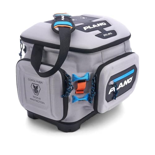Plano Atlas 3700 Tackle Bag, Premium EVA-Constructed Fishing Tackle Bag, Molded Waterproof Base, Water-Resistant Cell Phone Pocket, Magnetic Tool and Hook Holder - style: Tackle Bag