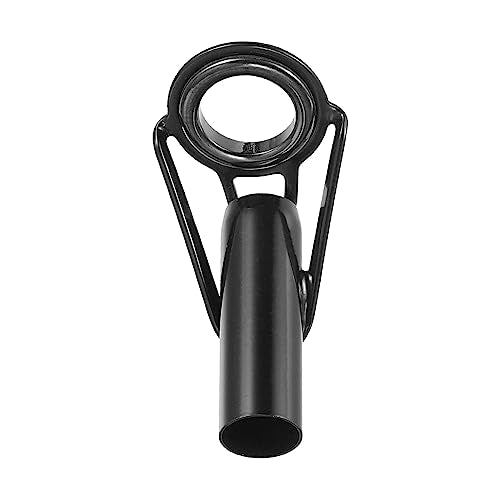 PATIKIL Fishing Rod Tip Repair Kit Stainless Steel Pole Ring Guide Replacement for Saltwater Freshwater Fishing - color: Black, size: 3.0-6.5mm