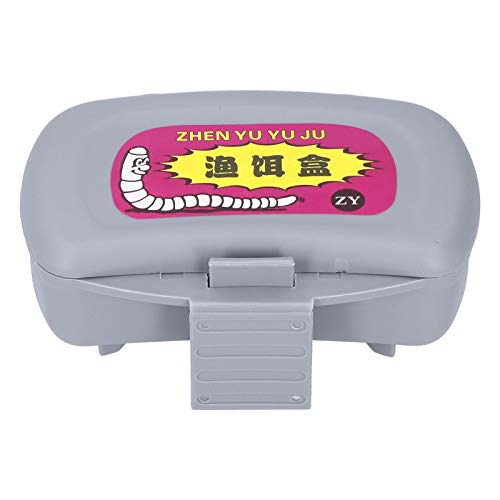 Fishing Bait Holder, Easy Access Bait Storage, Bait Container with Clip for Anglers, Freshwater and Saltwater Fishing