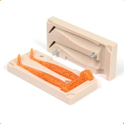 Soft Plastiс Lure Making Injection Fishing Mold Shaker 3.2'' Two Cavity