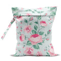 Wet Dry Bags for Diaper Waterproof Swimsuit Washable Reusable Bag for Beach Diapers Dirty Yoga Gym Clothes Plant Gifts for Men Baby Friend Women 12.5x10.2 Inches - color: Flower1