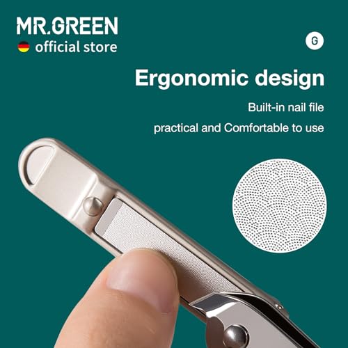 MR.GREEN Slanted Edge Nail Cutting Clippers Cuticle Nippers Tool Stainless Steel Dead Skin Oblique Tip Trimmer Manicure Scissors (Mr-1110) - color: Mr-1110