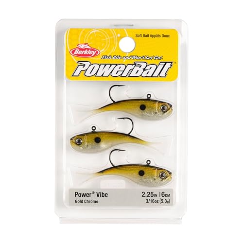 Berkley PowerBait Power Vibe - color: Gold Chrome, size: 2 1/4 in - 3/16 oz