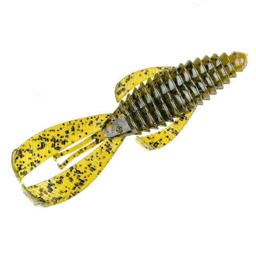 Strike King Rage Bug Fishing Lure, Soft Plastic Grub, Unique Design, Subtle Action - color: Summer Craw