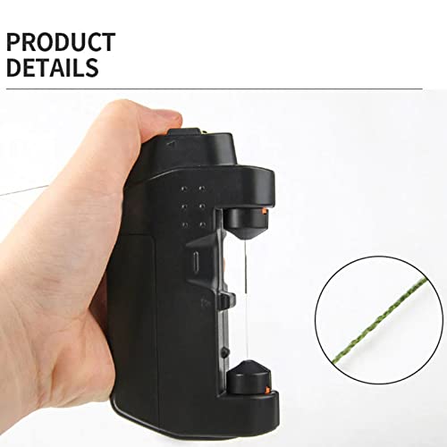 Electric Lure GT Knotter - Professional Fishing Tool, Quick Fishing Knot Tying Tool, Automatic Knotting Machine Tying Device Fishing Hook Tier Knots Lure Tool for Fishing Lovers - color: Battery, Black