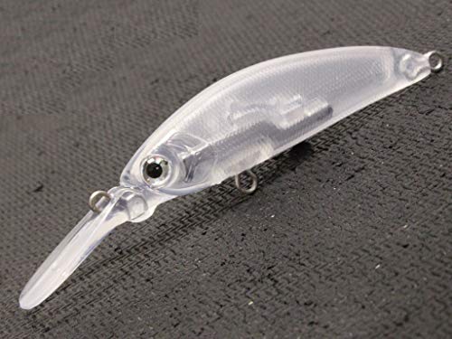 10 Blank Unpainted Minnow Crankbait Topwater Lipless Jerkbait Fishing Lures V3 - color: UPM823P10