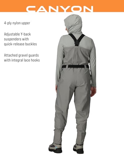 FROGG TOGGS Women's Waterproof Canyon Fishing Stockingfoot Chest Wader for Fishing - size: X-Large