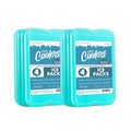 Cool Coolers by Fit & Fresh 4 Pack XL Slim Ice Packs, Quick Freeze Space Saving Reusable Ice Packs for Lunch Boxes or Coolers - color: Green (8 Pack)
