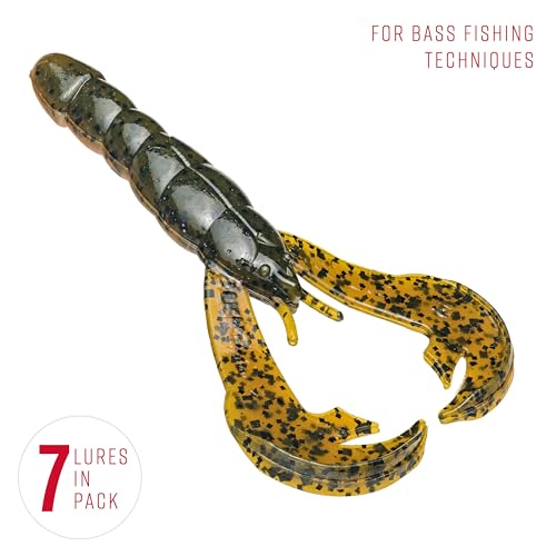 Strike King Rage Tail Craw - color: Bama Craw, size: 4 inch