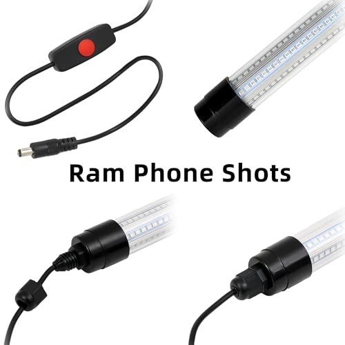Underwater Green Fishing Light Compatible with Dewalt 20V Battery,Fishing Lights LED Underwater for Crappie and Squid Attracting,13W,1512 lumens,Green Dock Light(No Battery)