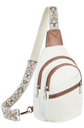 Telena Sling Bag for Women Crossbody Bags Purse for Women Vegan Leather Fanny Pack with Adjustable Strap - color: 1-beige Brown