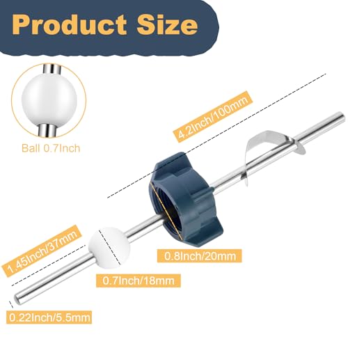 Lavatory Pop Up Center Piece Assembly,Pivot Rod Bathroom Sink Repair Kit,Sink Ball Replacement Parts Compatible with Price Pfister Pop Up Stopper and Other Popular Brands, Replacement for PS2673（1PC） - style: 1PC