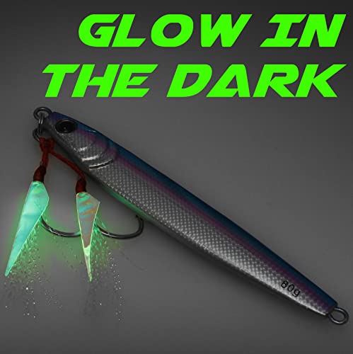 TRUSCEND Vibespinner Easy Catch Fishing Lures with BKK Hooks, Tail Spinner Baits with 4 Actions, Vibrating Swimming Flashing & Jigging for More Bites, Spoon Lures for Bass Trout Crappie Walleye Pike - color: E2-2.8oz-4.2"