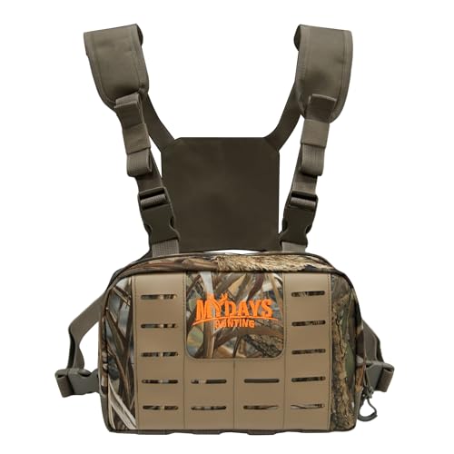 MYDAYS Chest Rig for Men, Chest Bag for Fishing, Waterfowl, Upland Game, Turkey, Tactical - color: Camo