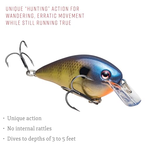 Strike King KVD 1.5 Hard Knock Fishing Lure, 3/8 oz, 3D Lifelike Eyes - color: 234 - Bluegill, size: 1.5-Ounce