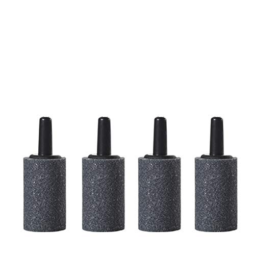 JIH Aquarium Air Pump Accessories Set -25 Feet Airline Tubing Black Standard, Air Stones,Check Valves, Suction Cups and Connectors