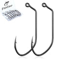 FishTrip 60 Degree Jig Hooks, Long Shank Aberdeen Hooks for Jig Making | 50/100Pcs High Carbon Steel Aberdeen Fishing Hook Jig Molds for Crappie, Bluegill, Panfish, Trout Freshwater Saltwater - size: 1/0_50pcs