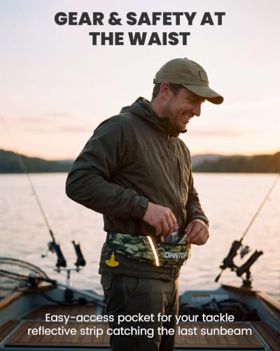 Owntop Manual Inflatable Belt Pack, Adults Swim Jacket with Blowpipe & Whistle, 24g CO2 Cylinder Included, Low Profile for Kayaking, Fishing, Paddle Sports - color: Army Green, size: One Size