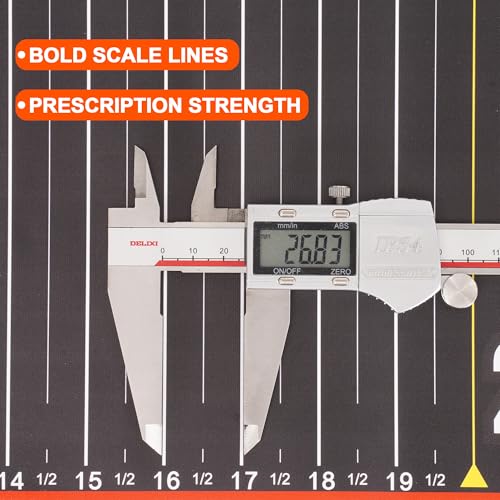 RUTU 53-Inch Fishing Scroll Tape Measure, with 8-Inch Imperial Scale Measuring Board, Fishing Measuring Ruler Tool, Foldable, Waterproof, Suitable for Boats, Kayaks, Rafts and Outdoor Fishing - size: 53X8in