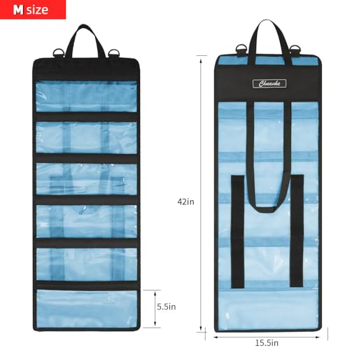 Lure Bag 6 Pocket PVC Protective Cover Durable Fishing Bag Trolling Lure Tackle Box - size: Medium