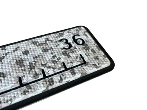 Next Level Inc. | Fish Ruler | SeaDek | 36 inch Fish Measurement Tool | Perfect for Boats and Kayaks | Snow Camo/Black Embossed - color: Snow Camo/Black Embossed