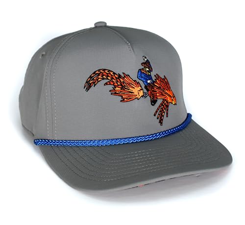 Paramount Outdoors Fly Fishing Hat Series Comfort Snap Snapback Cap for Men - color: Steamer Rodeo