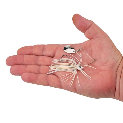 Berkley Power Blade Standard Fishing Spinnerbaits - color: White/Silver, size: 1/8 oz - Colorado