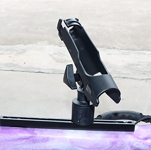 New Upgrade 360 Degrees MiniPort Fishing Rod Holder with Mini Rod Holder,Rod Holder with Track Mounting Base Kit with Installation Accessories and Tools - style: Round Base and Fishing Rod Socket