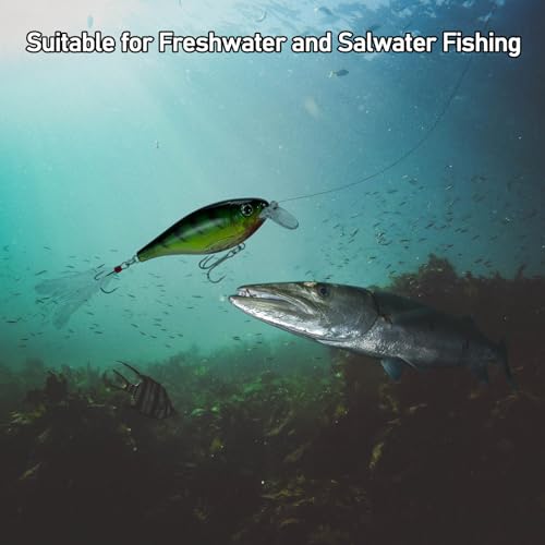Dr.Fish 30 Pack Fishing Treble Hooks, #14-#6/0, Freshwater & Saltwater, Triple Fishing Hooks for Walleye Catfish Bass Fishing Replacment - size: #12-30 Pack