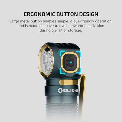 OLIGHT Perun 3 Rechargeable Headlamp Flashlight, 3000 Lumens LED Headlight with Red Light, Waterproof Head Lamp with Headband for Outdoor Camping, Hiking, Working (Dream Blue) - color: Dream Blue