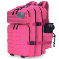 Military Tactical Backpack 45L/25L 3 Day Assault Pack Molle Daypack Hiking Backpack for Men and Women - color: Rose, size: 25L