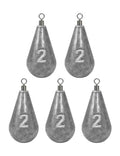 BLUEWING Casting Swivel Bell Sinkers Fishing Weights 1/2oz-8oz Drop Shot Dipsey Lead Saltwater - size: Size03: 1oz, 10 Pack